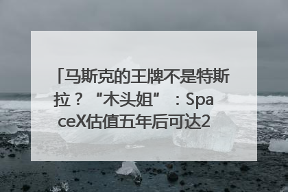马斯克的王牌不是特斯拉？“木头姐”：SpaceX估值五年后可达2.5万亿美元！