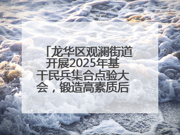 龙华区观澜街道开展2025年基干民兵集合点验大会，锻造高素质后备力量