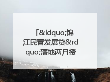 “锦江民营发展贷”落地两月授信1.7亿元，惠及118家民企
