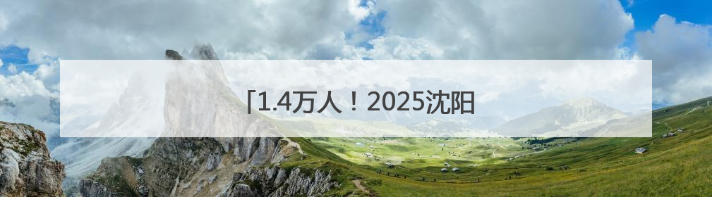 1.4万人！2025沈阳和河半程马拉松激情开跑
