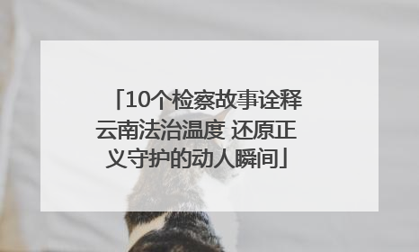 10个检察故事诠释云南法治温度 还原正义守护的动人瞬间