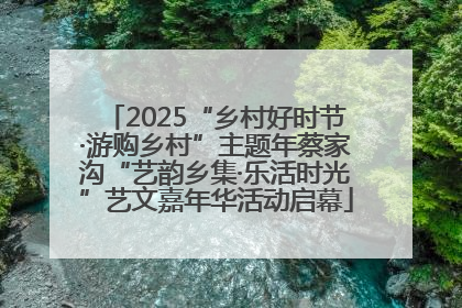 2025“乡村好时节·游购乡村”主题年蔡家沟“艺韵乡集·乐活时光”艺文嘉年华活动启幕