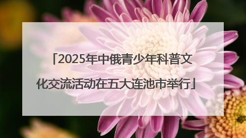 2025年中俄青少年科普文化交流活动在五大连池市举行