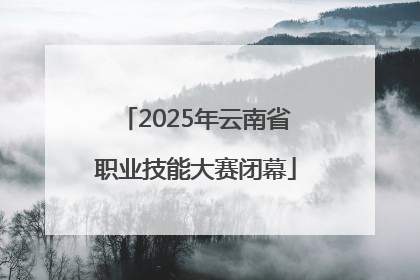 2025年云南省职业技能大赛闭幕