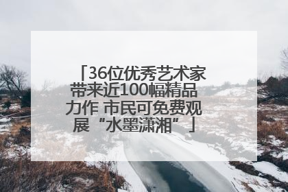 36位优秀艺术家带来近100幅精品力作 市民可免费观展“水墨潇湘”