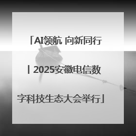 AI领航 向新同行丨2025安徽电信数字科技生态大会举行